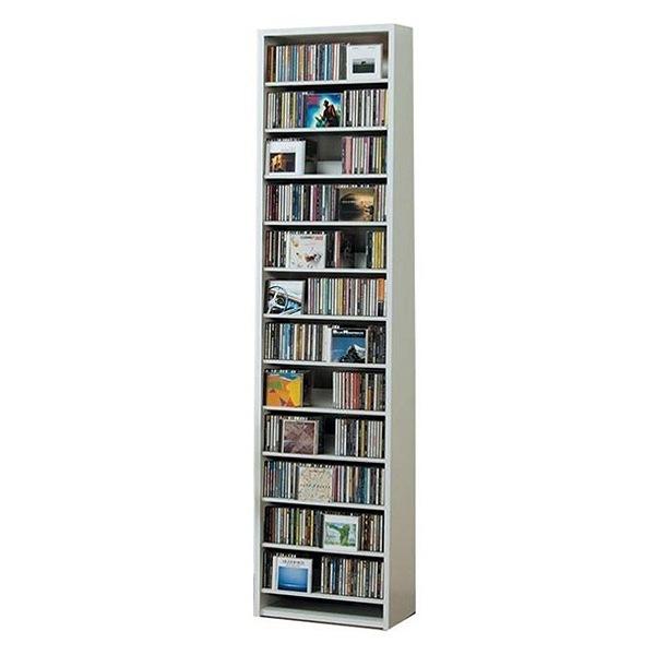 dショッピング |CDラック 幅48.5cm 12段 大量収納ストッカー （ ラック