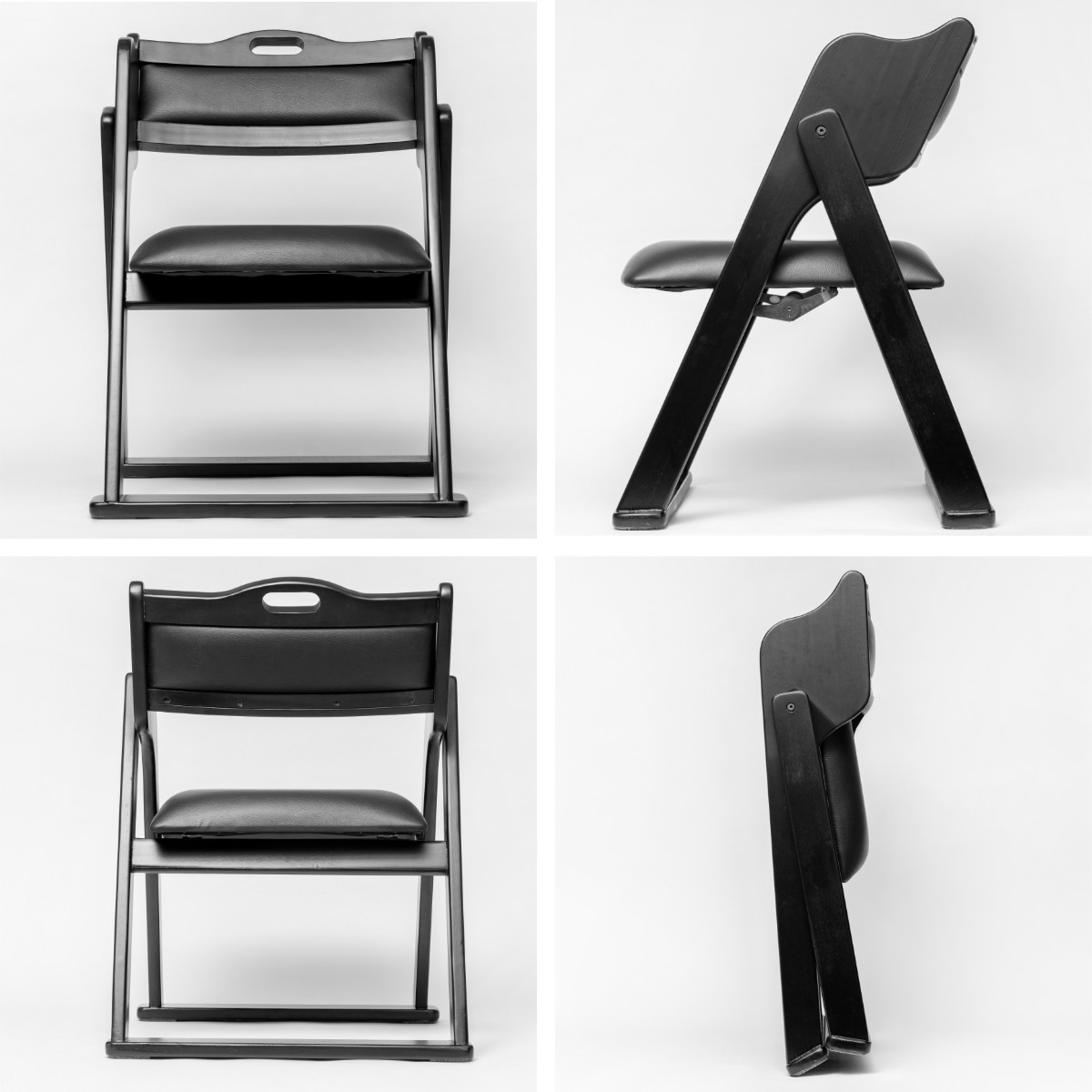 お座敷チェア 座面高36cm 座椅子 折りたたみ椅子 ブラック （ チェア