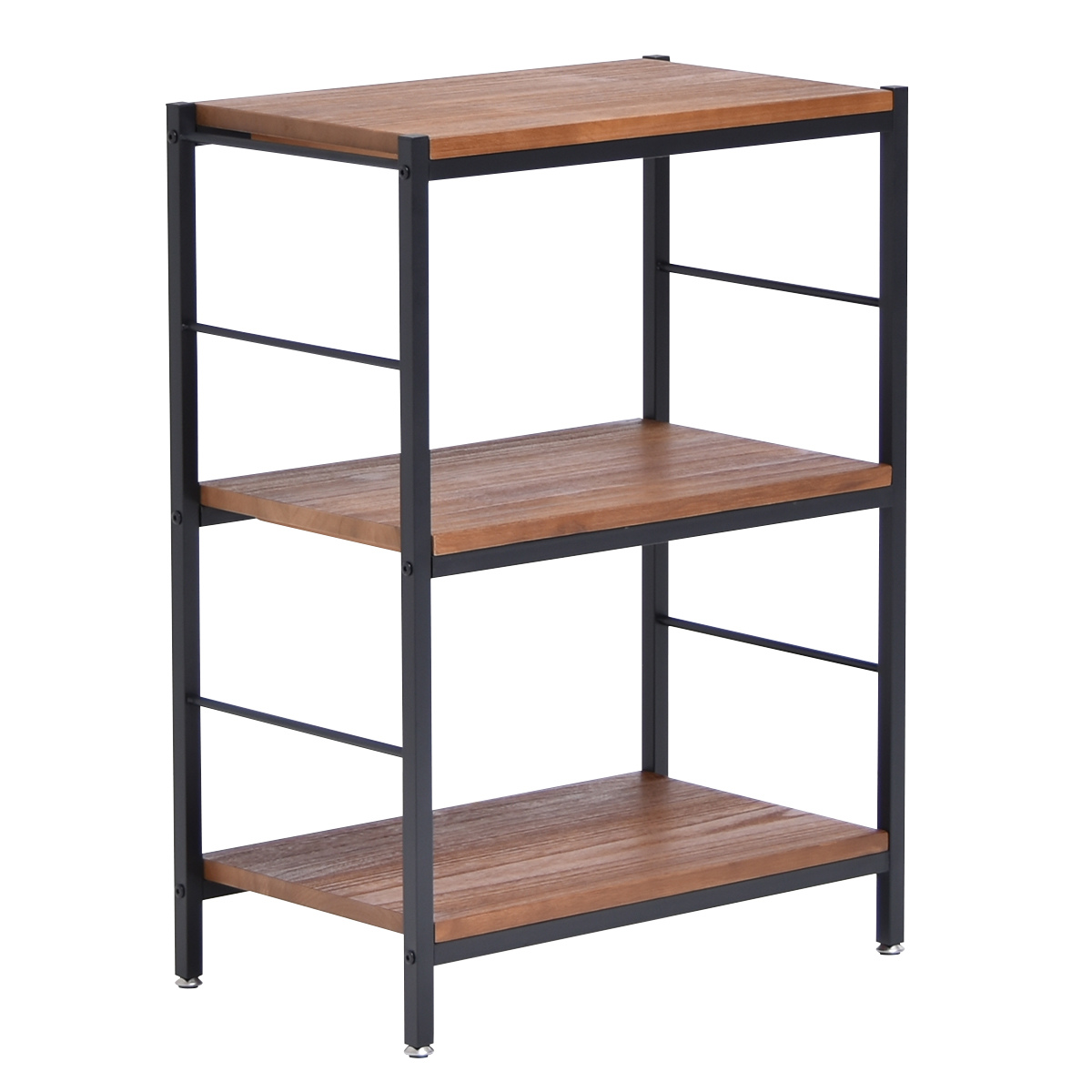 オープンラック 3段 ヴィンテージ調 天然木棚板 幅60cm – ハウジー