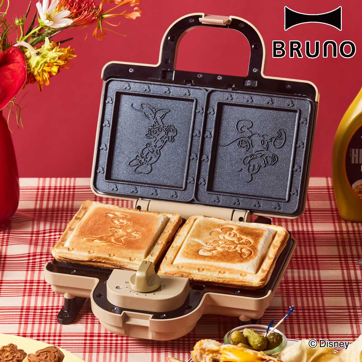 BRUNO ホットサンドメーカーダブル 両面焼き DISNEY （ ブルーノ