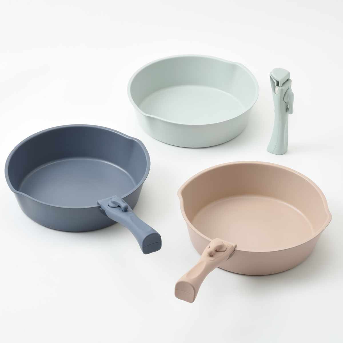 BRUNO フライパン 2点セット 26cm IH対応 着脱ハンドル式 取っ手付き