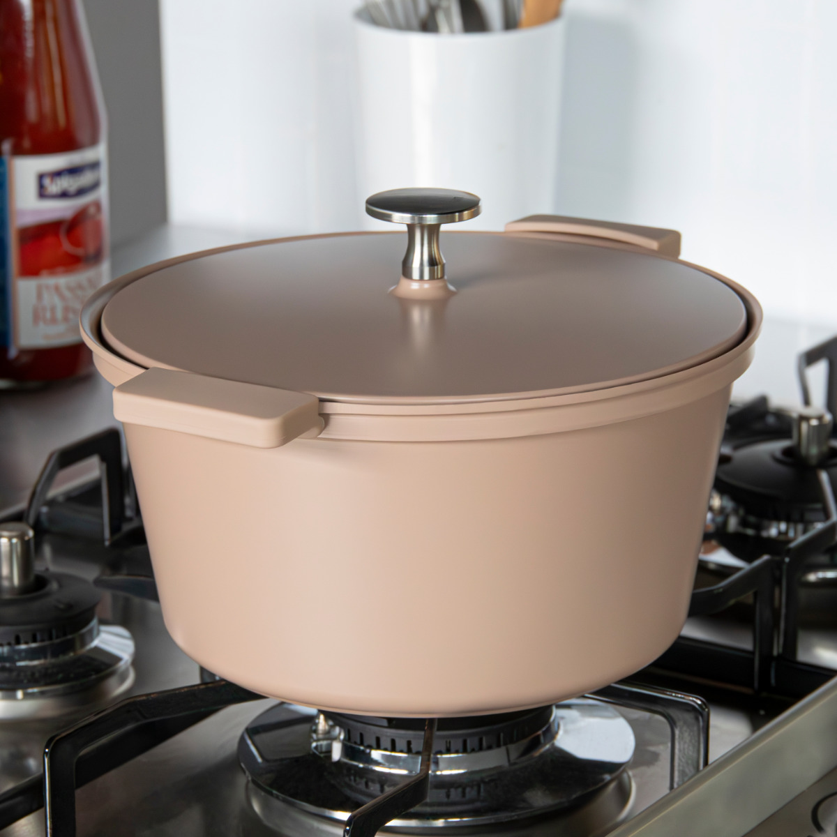 両手鍋 20cm IH対応 copan 軽量無水調理鍋 （ ガス火対応 鍋 両手なべ