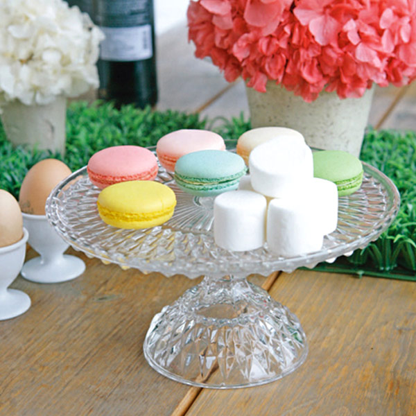 グラスコンポート S マカロン お菓子皿 食器 ガラス製 （ ダルトン