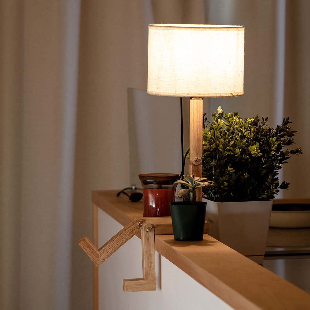照明 ウッドマンランプ 木製 北欧 （ テーブルランプ スタンドライト