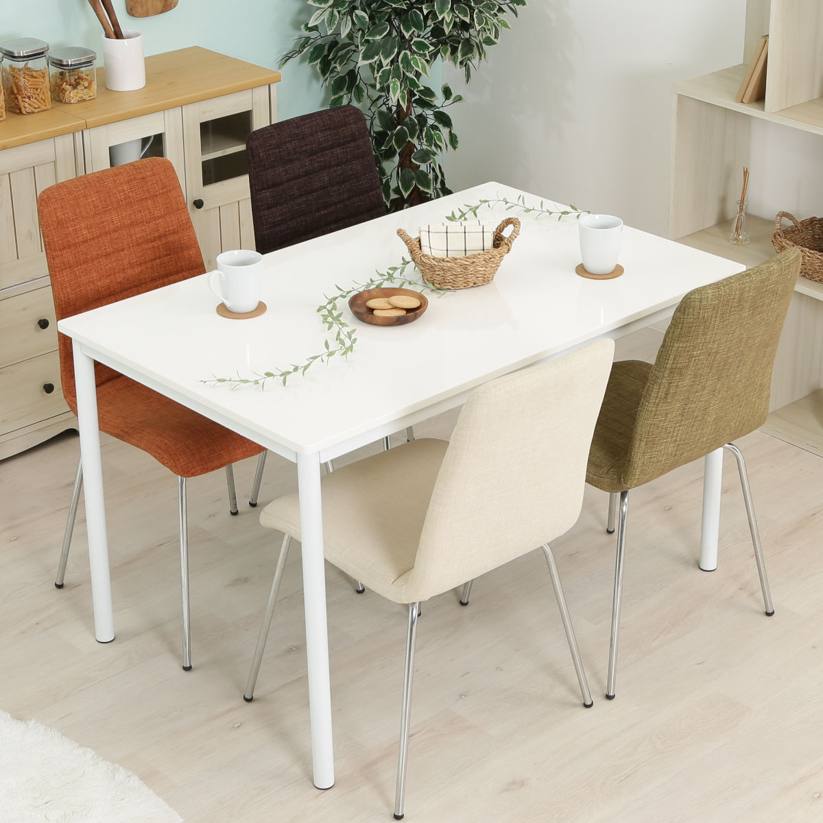 ダイニングテーブル 幅120cm 長方形 コンパクト 4人用 テーブル 机