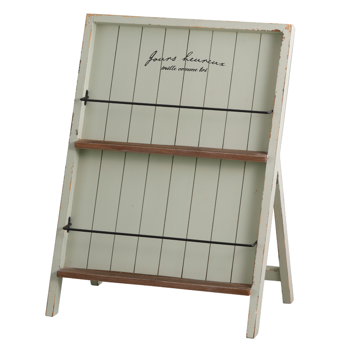 ディスプレイラック ラルモニマガジンスタンド 木製 （ 幅52×奥行35×高