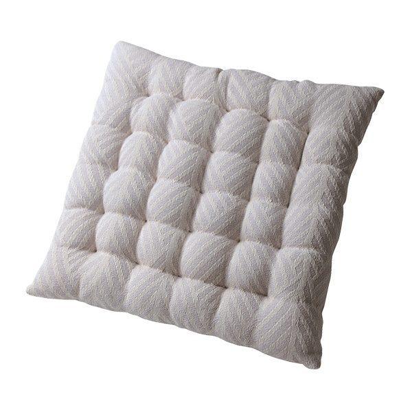 クッション クラック インド綿 シートクッション 40×40cm ホワイト