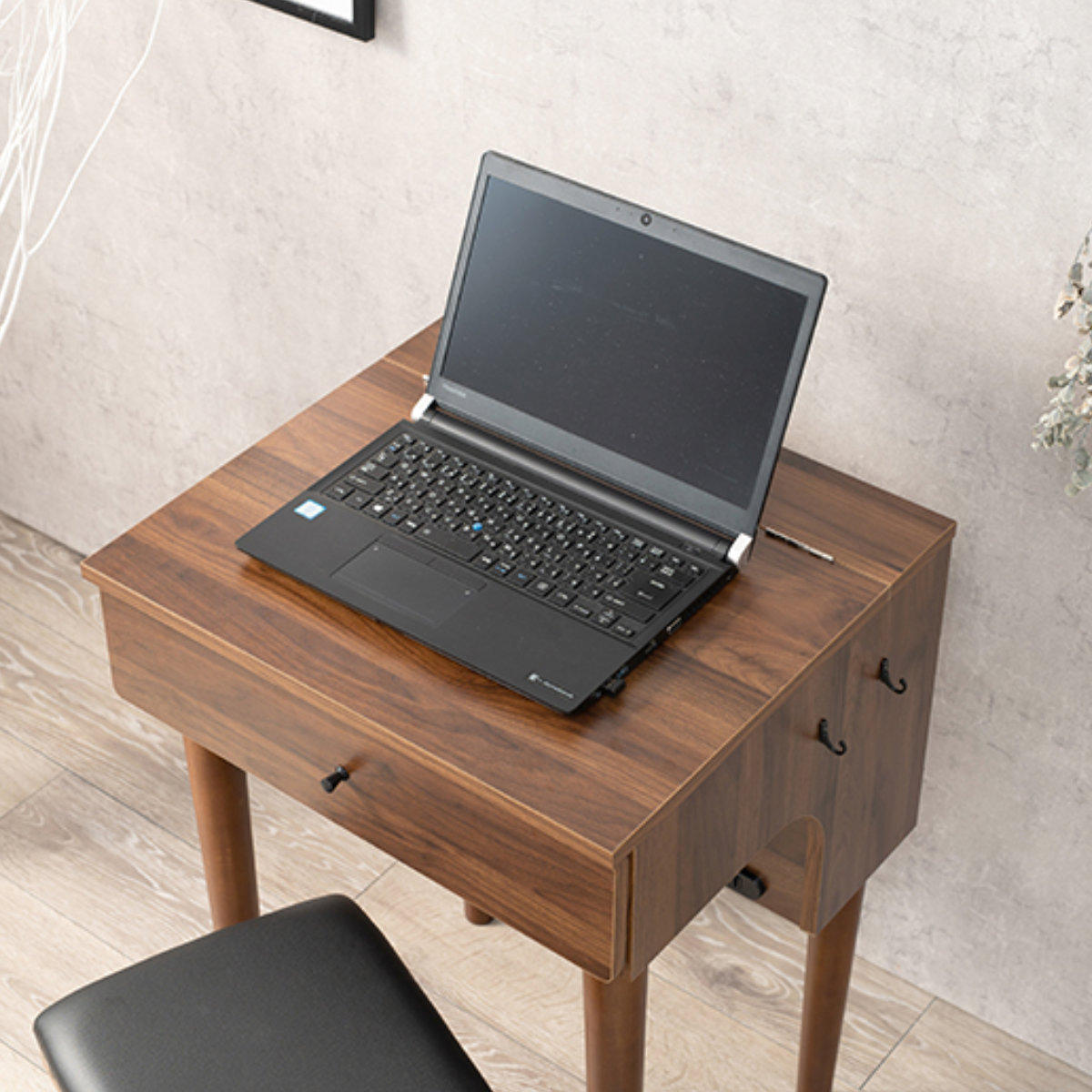 ドレッサー スツール セット 幅50cm コンセント 木製 （ 鏡 ミラー