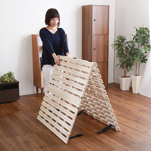 すのこベッド シングル 2つ折り式 桐 桐すのこ シングルサイズ スノコ
