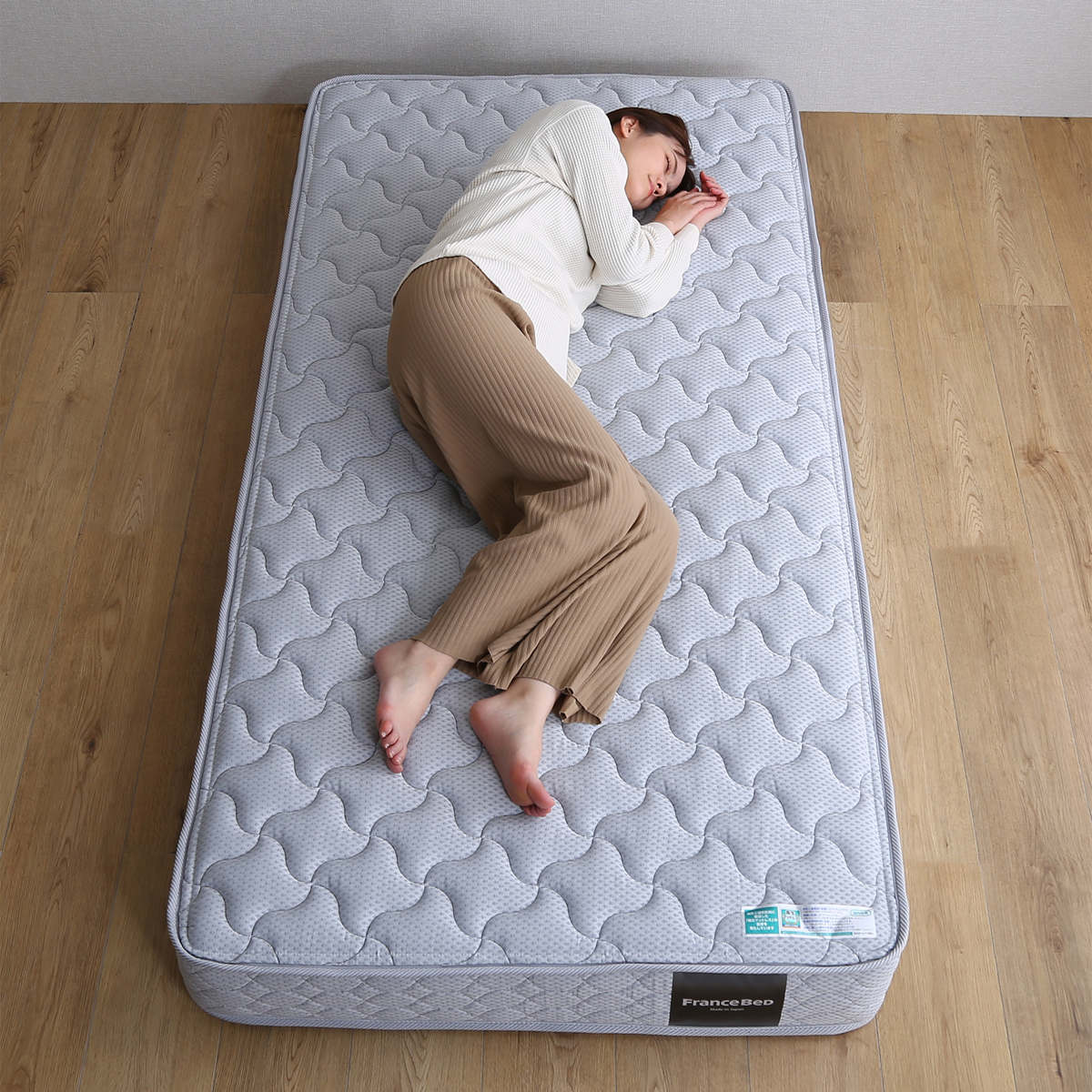 マットレス セミダブル フランスベッド 抗菌防臭 防ダニ 日本製 2年