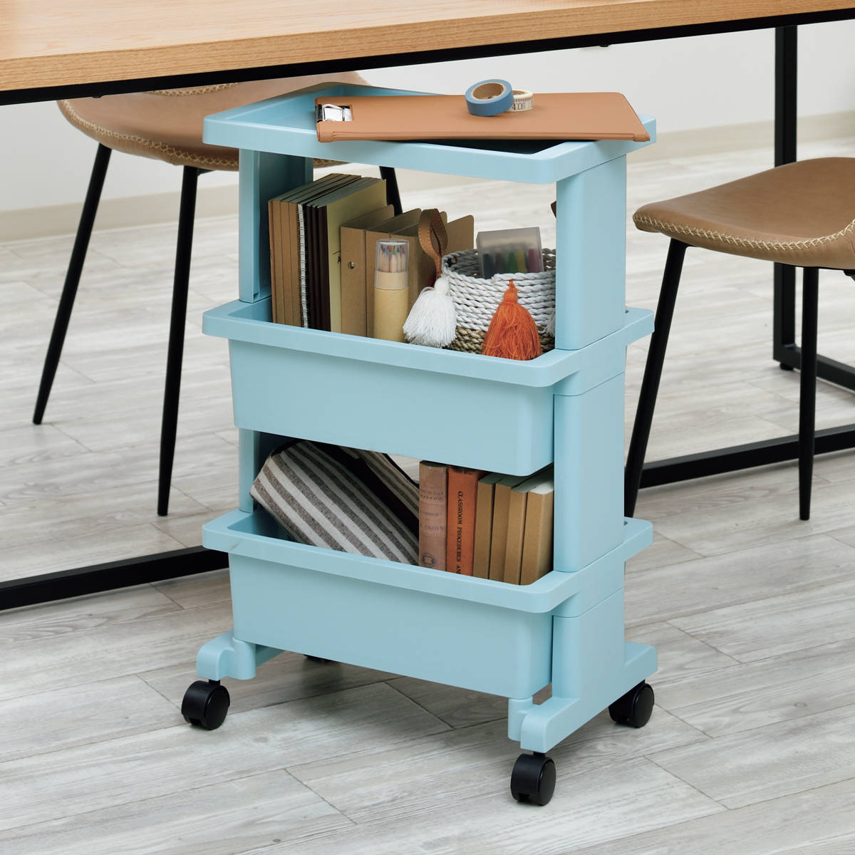 キッチンワゴン テーブルワゴン ミニ 3段 リセスタイル lise （ リセ