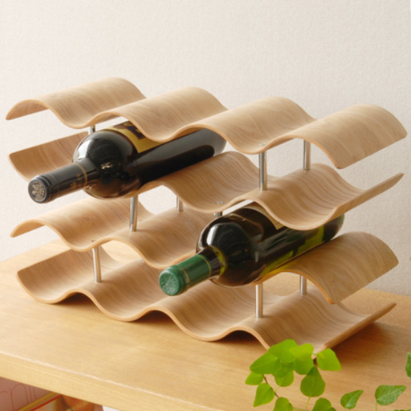 KINTO キントー ワインラック 14本用 （ Plywood Non slip tray 14本用