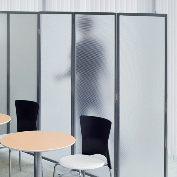 パーテーション SMP三つ折パーティション クリアーフロスト 3連 高さ