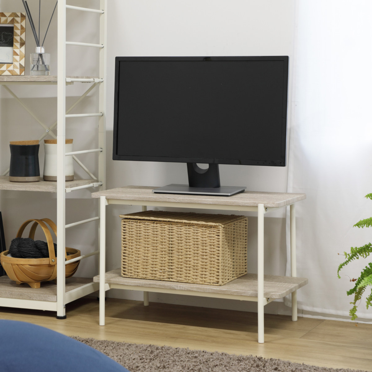 テレビ台 幅60cm 2段 ローボード ヴィンテージ調 シンプル （ テレビ