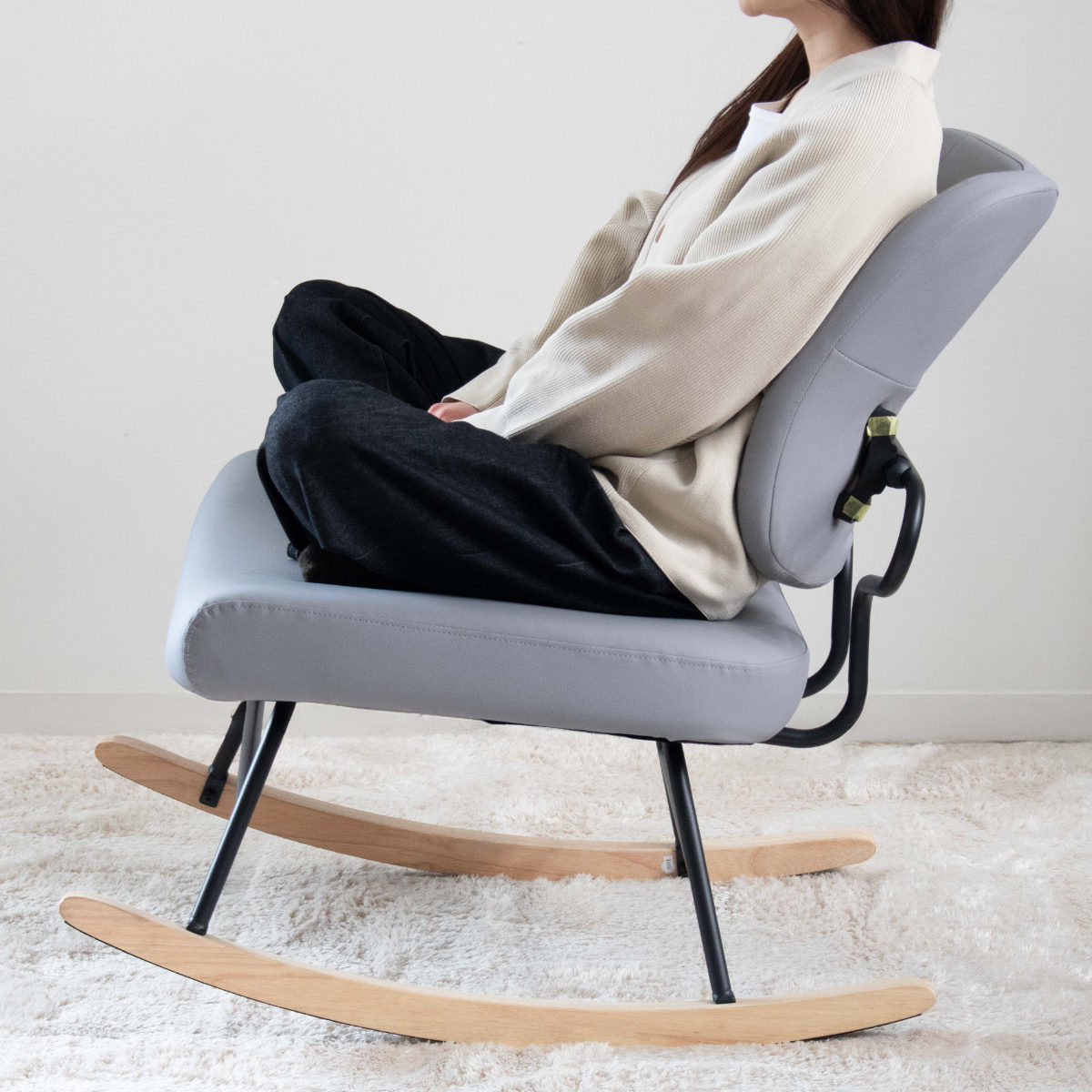 ロッキングチェア 座面高42cm 1人掛け あぐらがかける セポラ