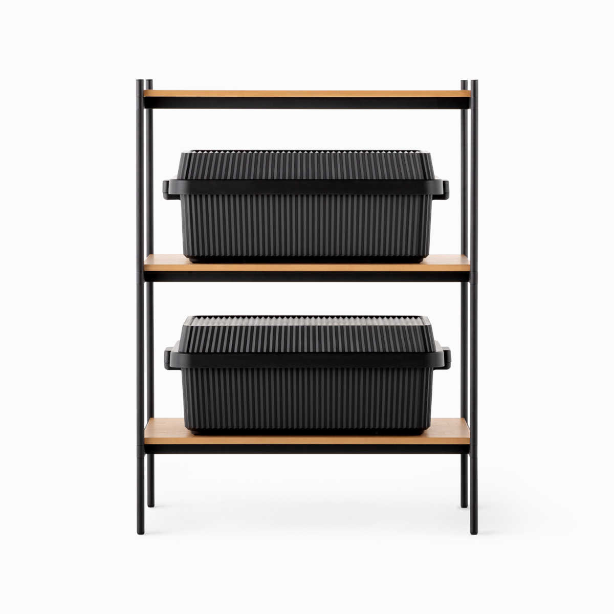 オープンラック 82×50cm 3段 450-LLセット シェルビングシステム