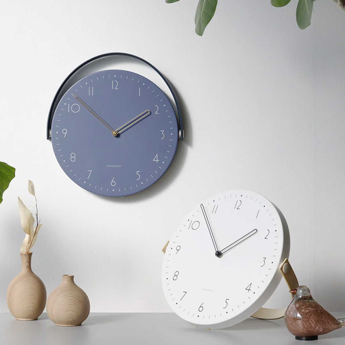 掛け時計 iNE 掛け置き兼用 静音 （ ウォールクロック 時計 壁掛け