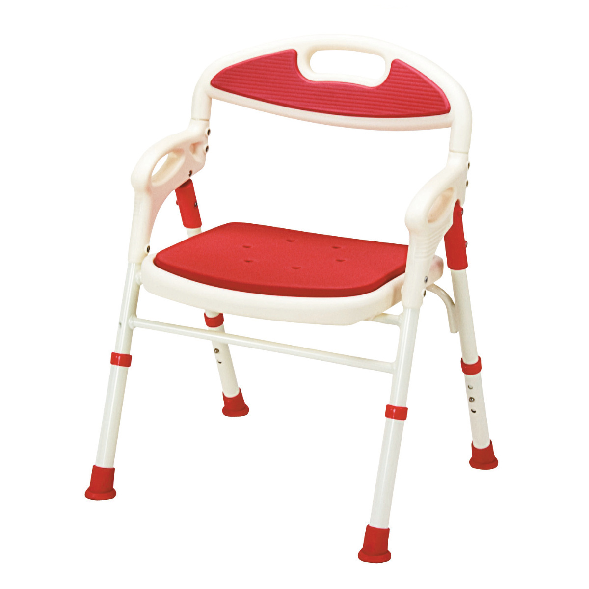 折りたたみシャワーベンチ レッド （ シャワーベンチ シャワーチェア