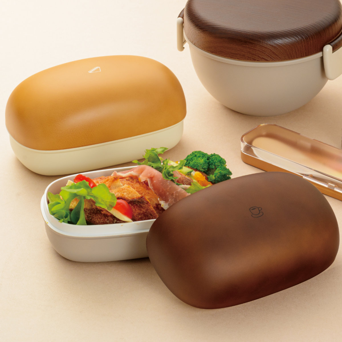 弁当箱 1段 300ml PUUN VARI おにぎりパンケース （ ランチボックス 食