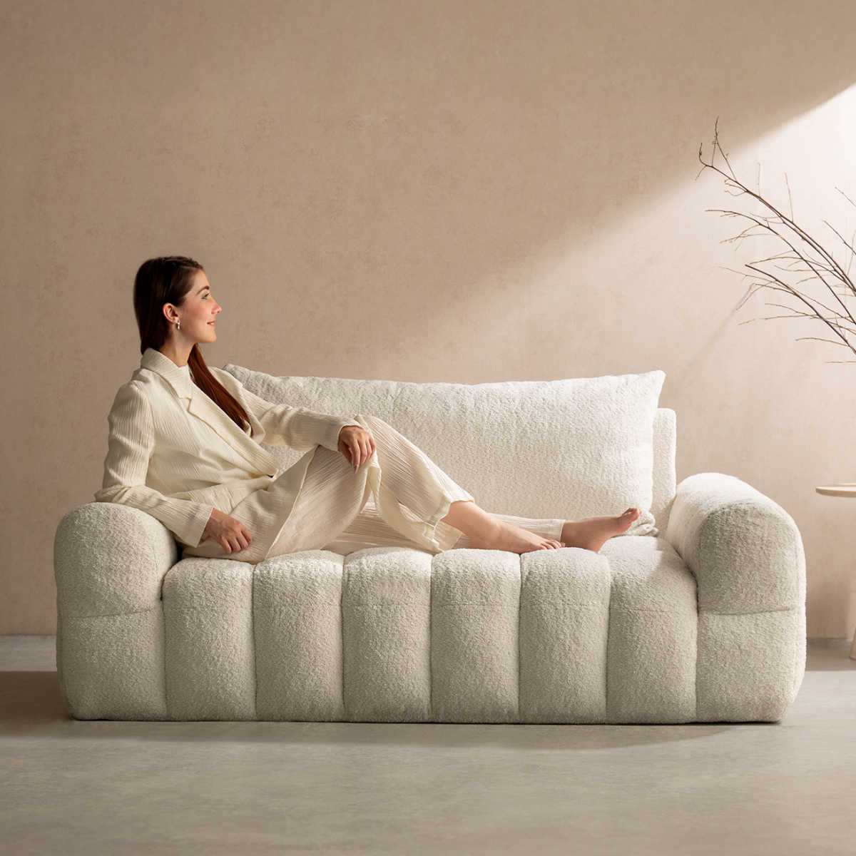 ソファ 2.5人掛け Albi ブークレ生地 Signature Studio – ハウジー