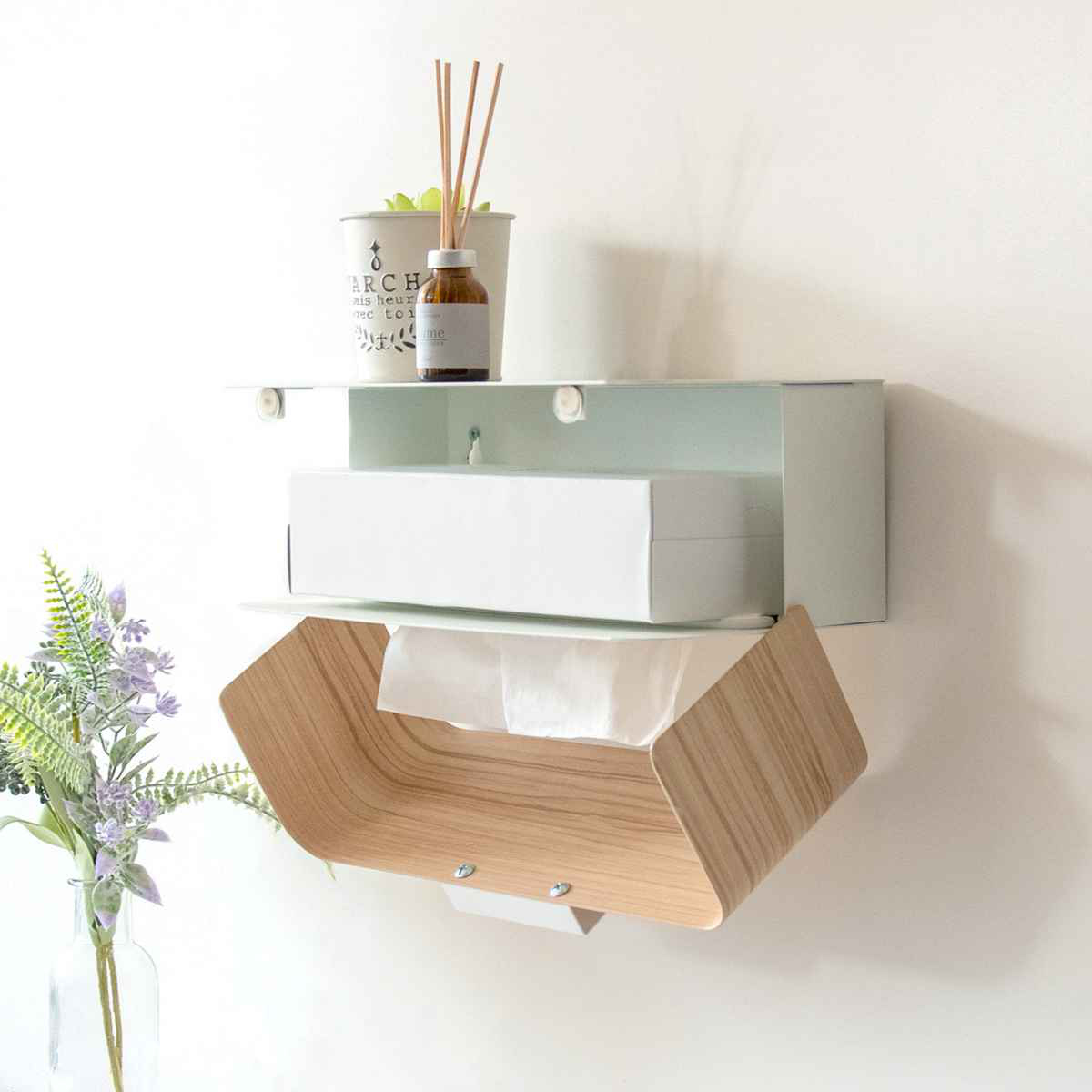 dショッピング |ティッシュケース ペーパータオルホルダー 壁掛け