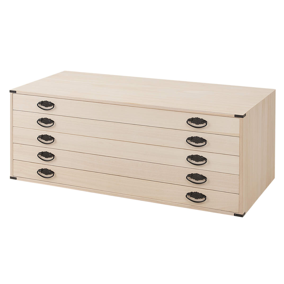 dショッピング |桐タンス 幅99.5cm 5段 上置き兼用 桐収納 衣装箱