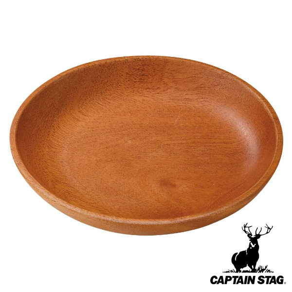 お皿 プレート 木製 アウトドア 直径16cm 丸型プレート ウッドブレス