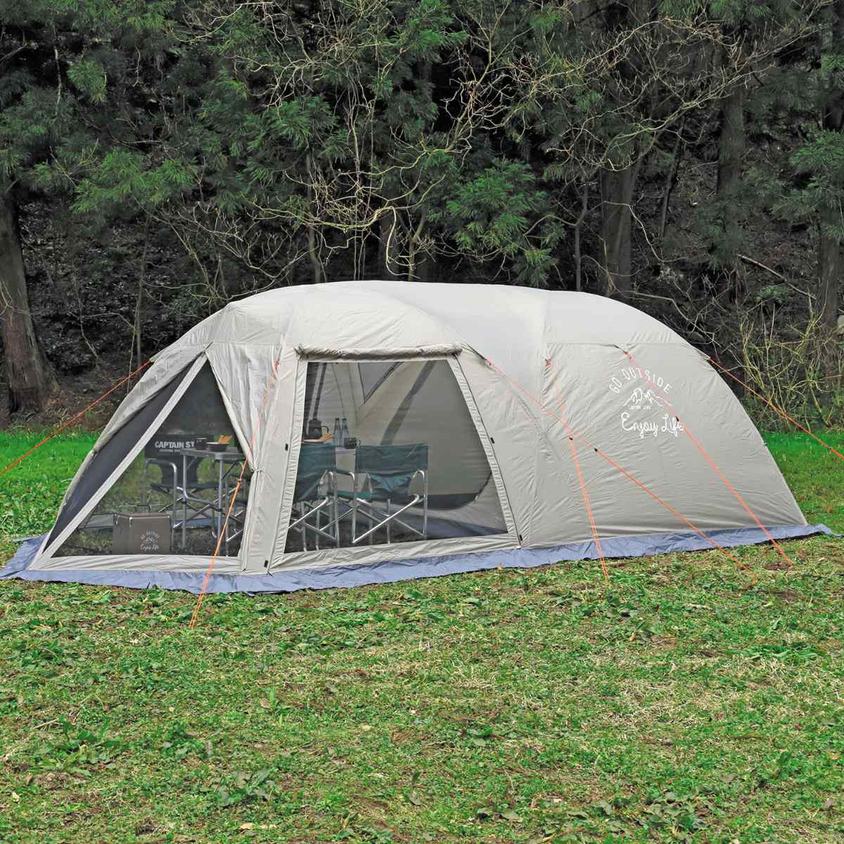 テント 5人用 6人用 スクリーンツールームドームテント モンテ