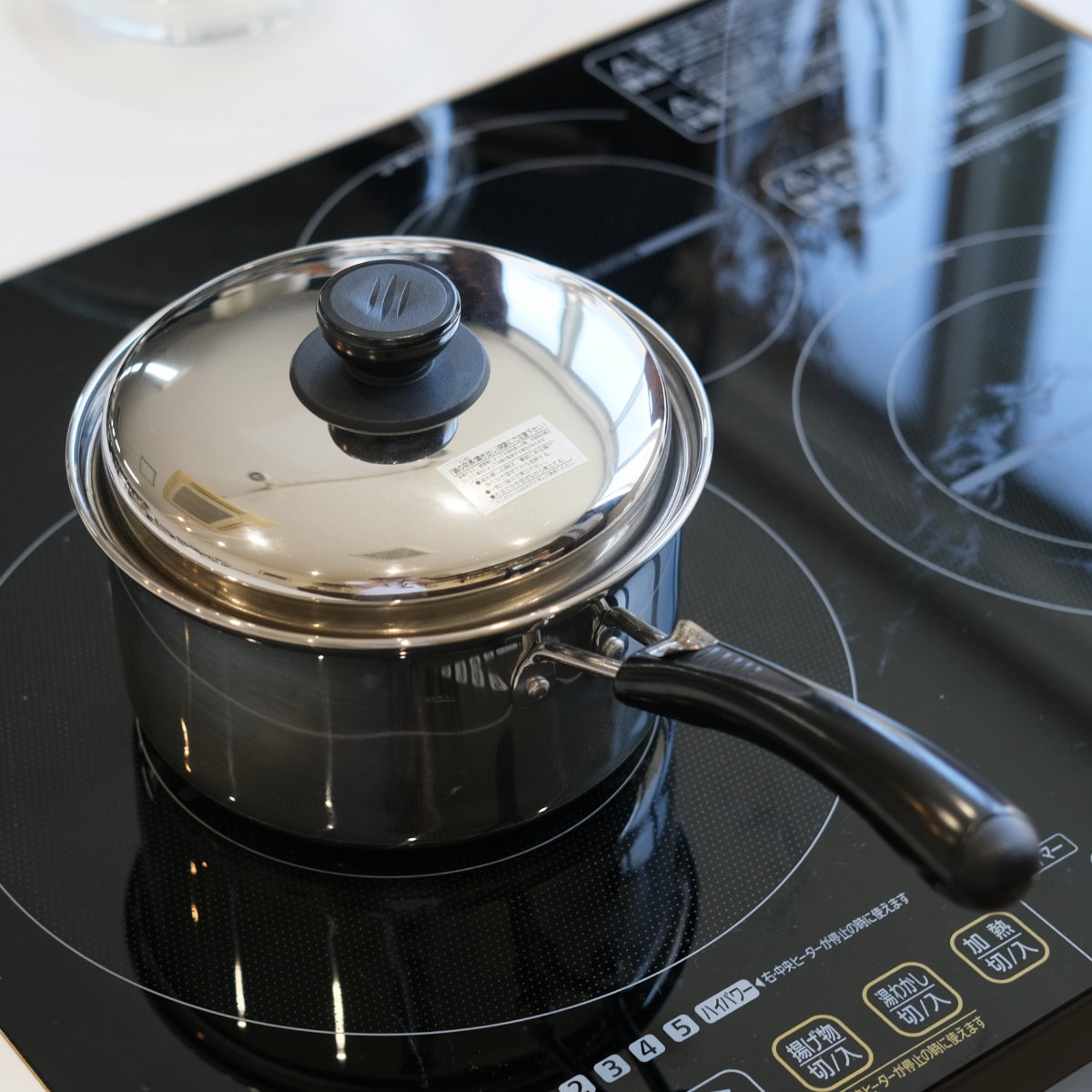 片手鍋 ノヴェル ステンレス 14cm IH対応 （ ガス火 IH ih 対応 ガス火