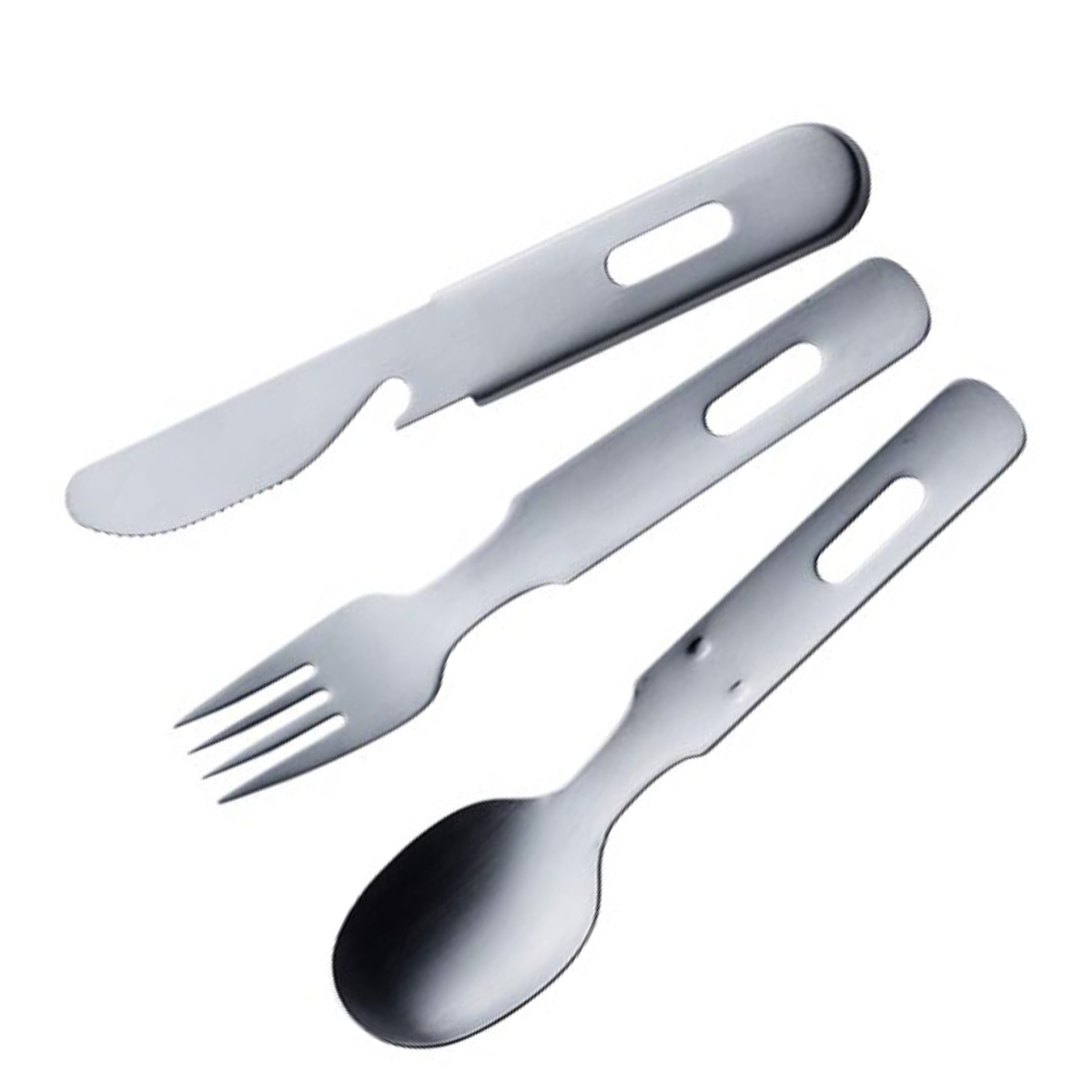 アウトドアカトラリー 全3種 栓抜き付 キャンプSFKセット （ ナイフ