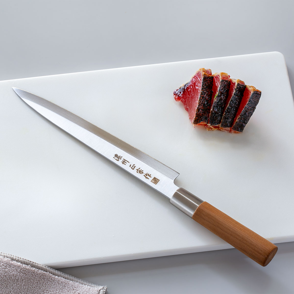 刺身包丁 20.5cm ステンレス和包丁 クロム 濃州正宗作 日本製 （ 包丁