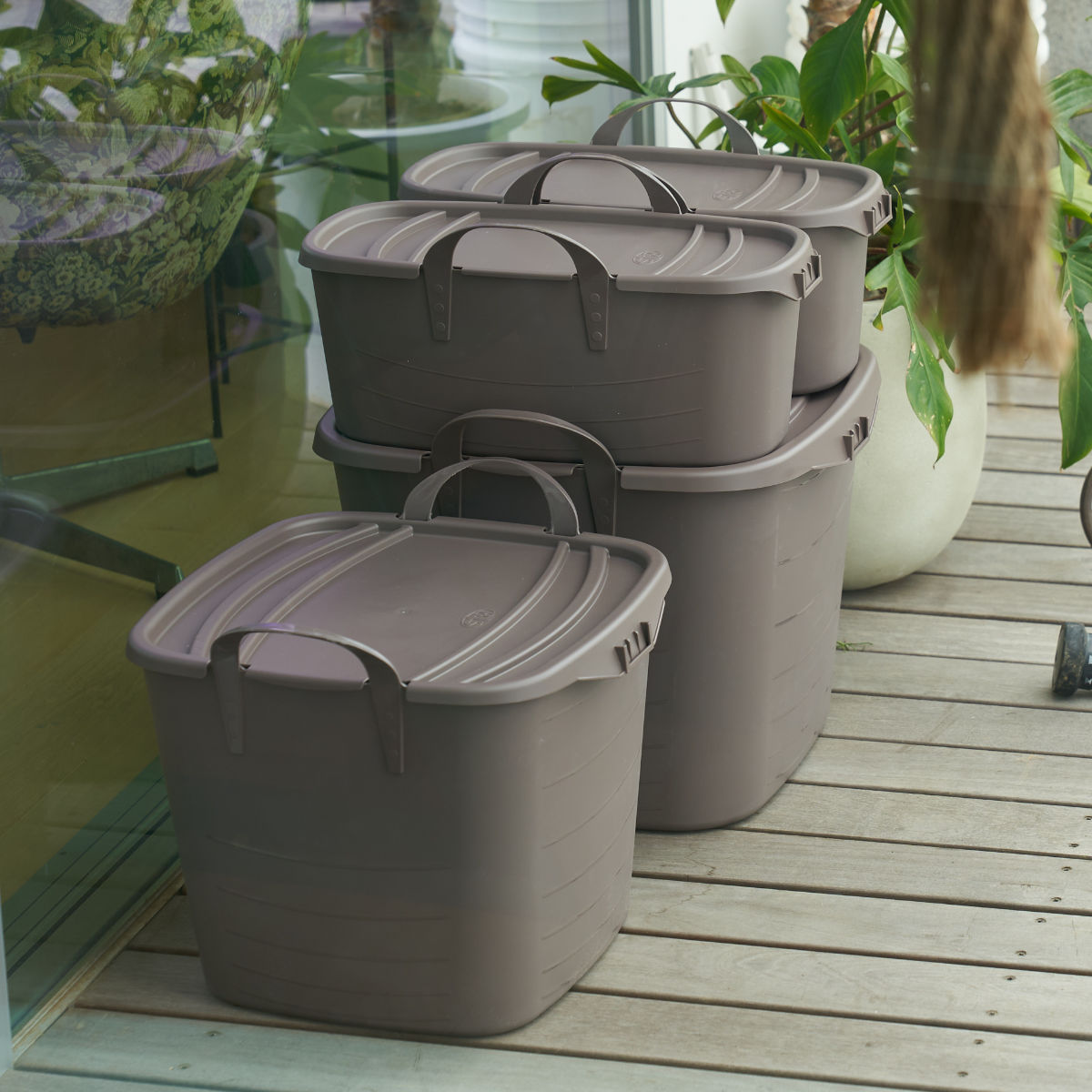 バスケット baquet L 40L スタックストー （ 収納 バケツ 収納