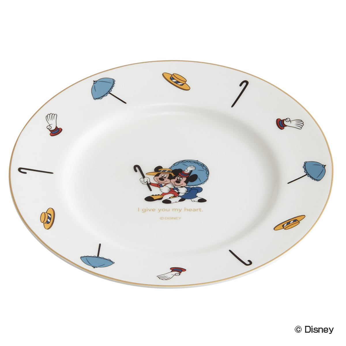 プレート 19cm ミッキー＆ミニー （ 電子レンジ対応 食洗機対応 皿 お