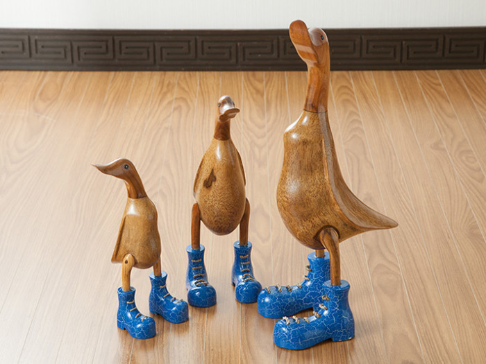 ベベジュニア あひるの木製オブジェ [5色展開]【duck-s】 /アジアン
