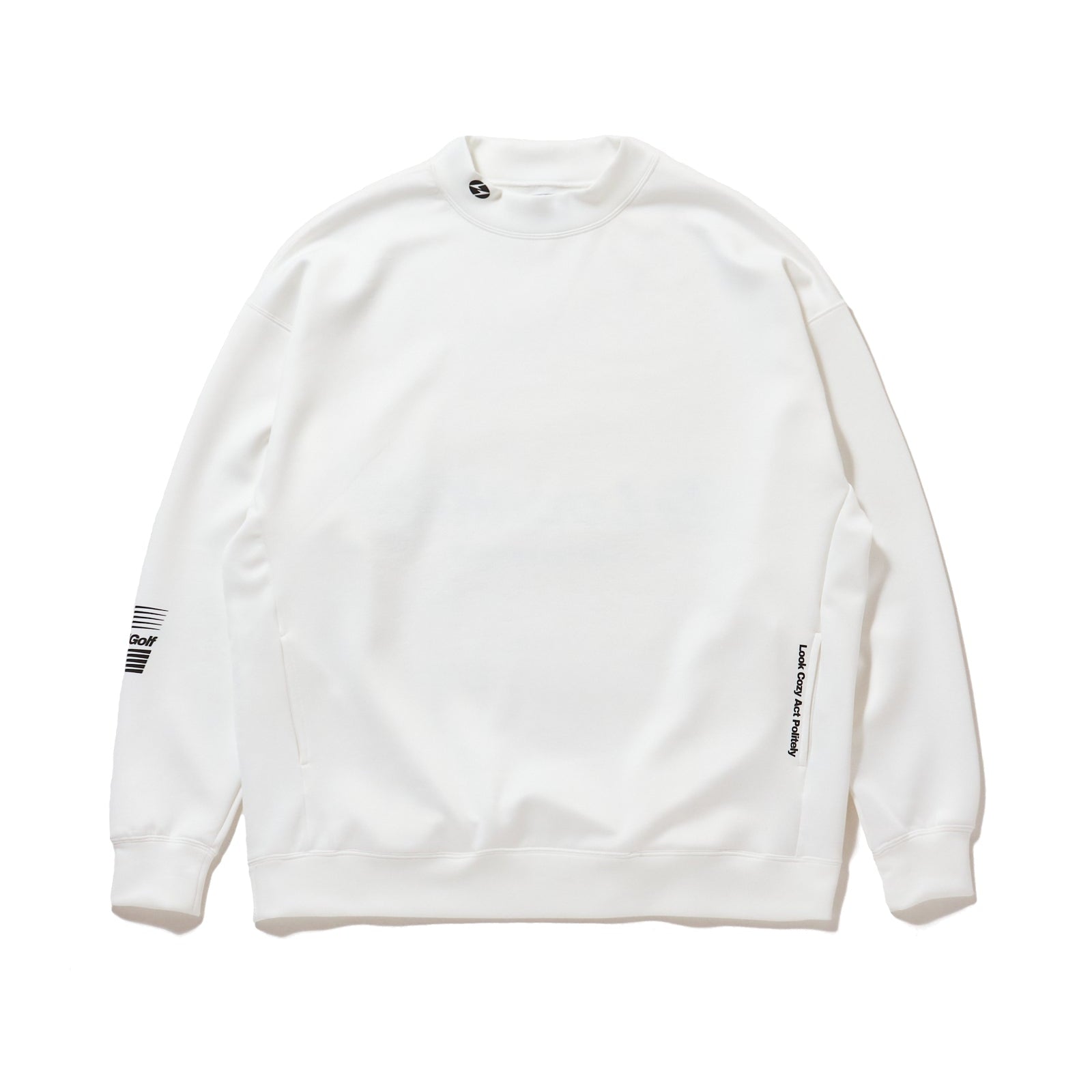 LCG MOCK NECK SWEAT WHITE – Local GOLF