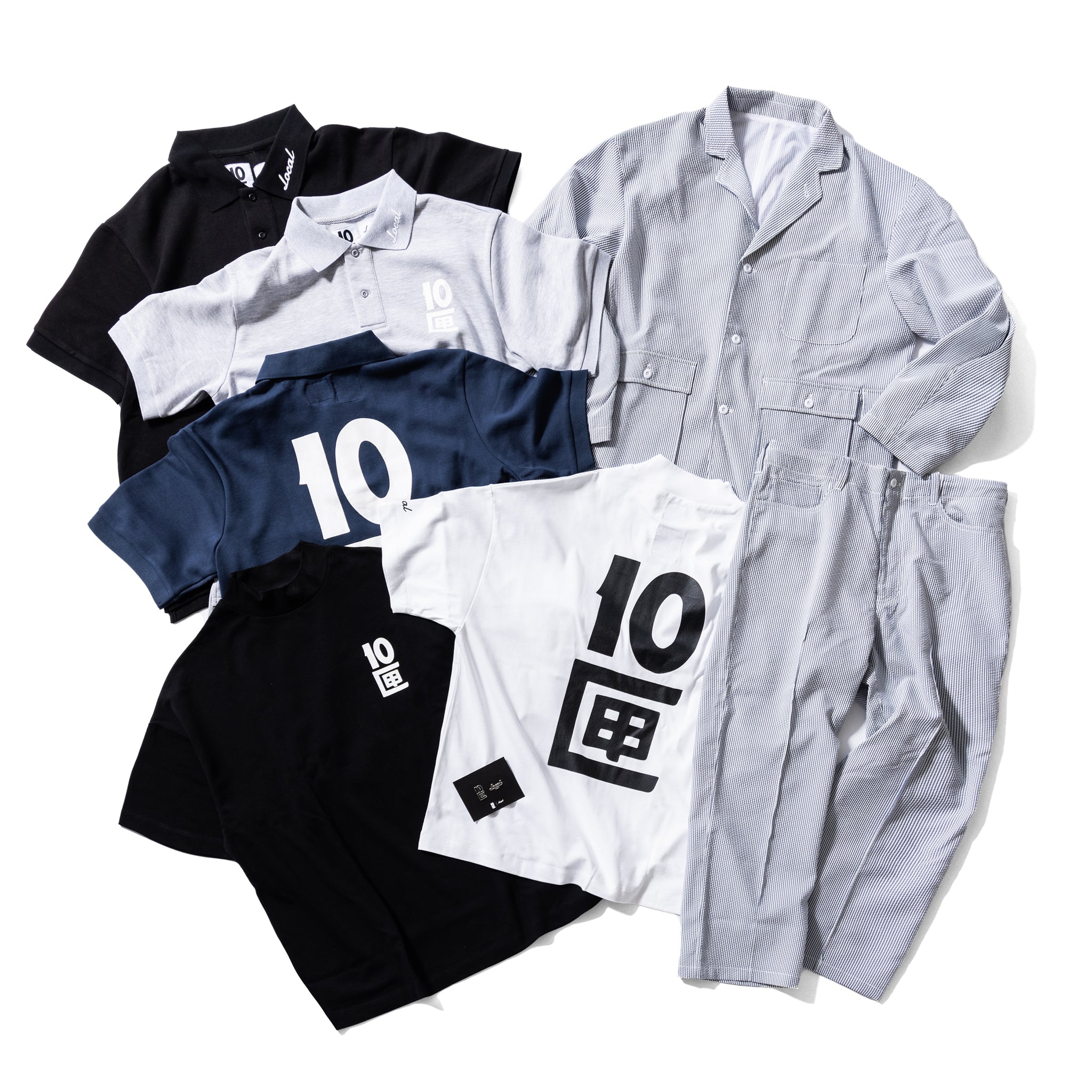 Local GOLF × 10匣 | Straight Easy PANTS | Stripe