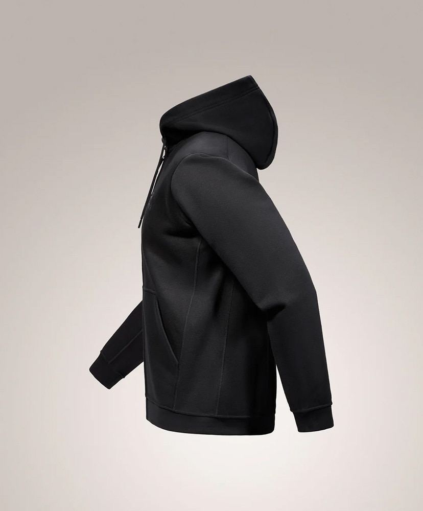 Emblem Fleece Full-Zip Hoody Men's(L(MEN) Black/ブラック): ARC'TERYX