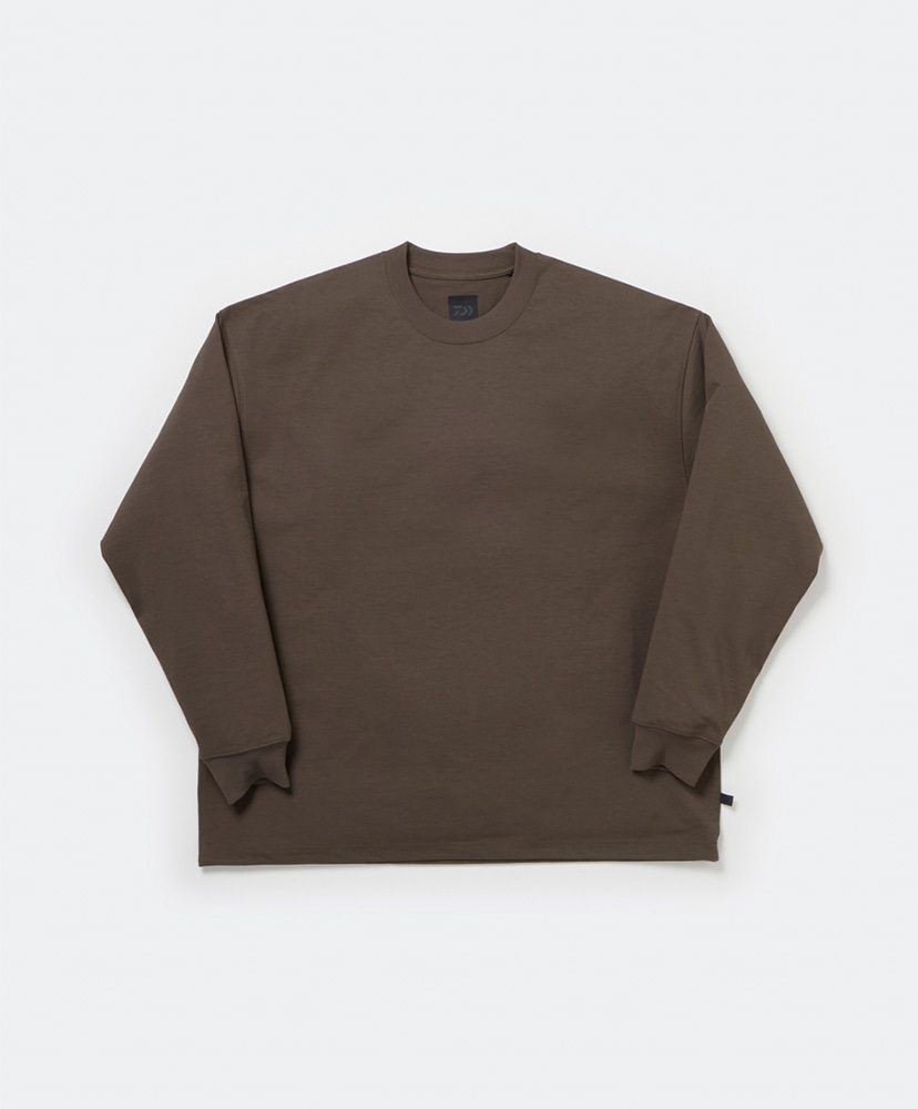 Tech Drawstring Tee L/S(L(MEN) Brown Khaki/ブラウンカーキ): DAIWA