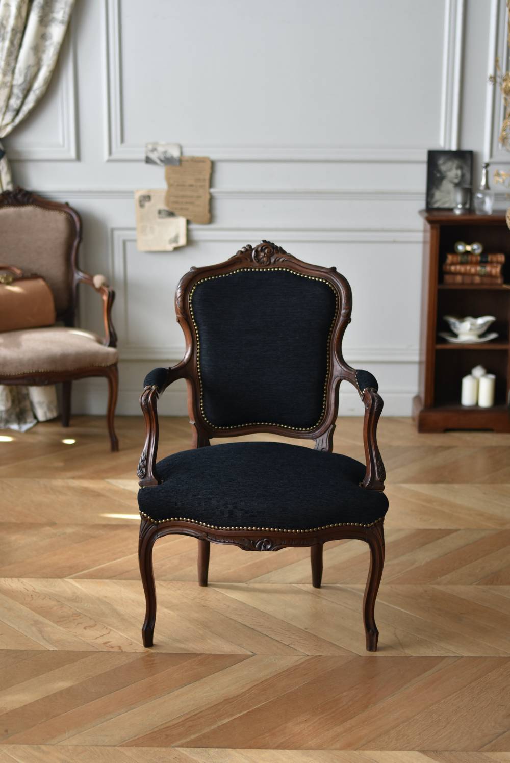 フランスアンティーク家具 アンティークアームチェア.6B フレンチスタイル