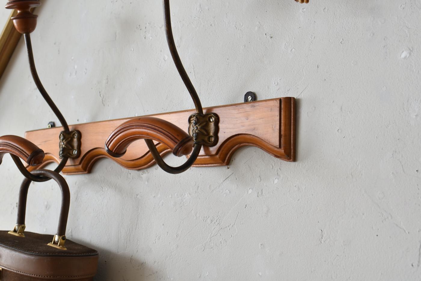 フランスアンティーク建具 2連フック.3 コートフック