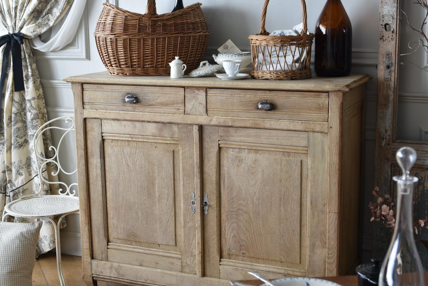 アンティークサイドボード.7 フレンチキャビネット 剥離 ナチュラル家具