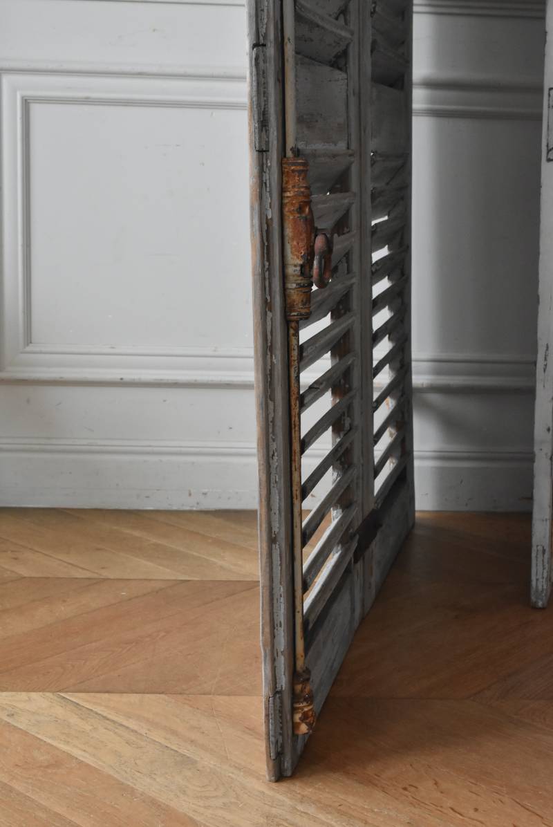 アンティークヴォレー3枚セット フランスアンティーク建具 雨戸 鎧戸