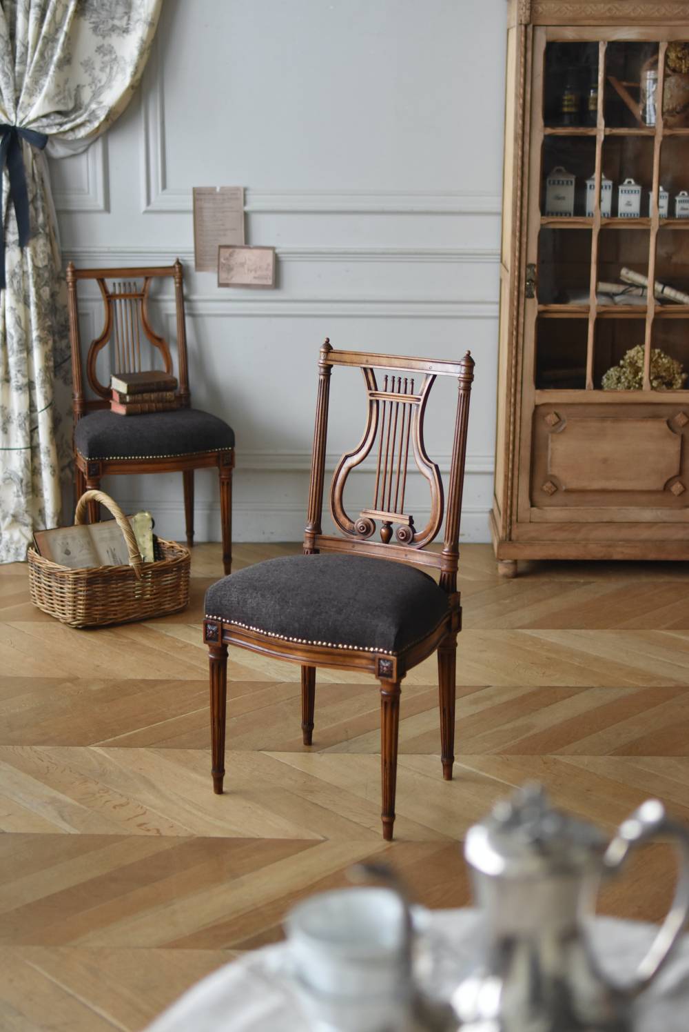 アンティークチェア.ハープ15B フランスアンティーク家具 フレンチ