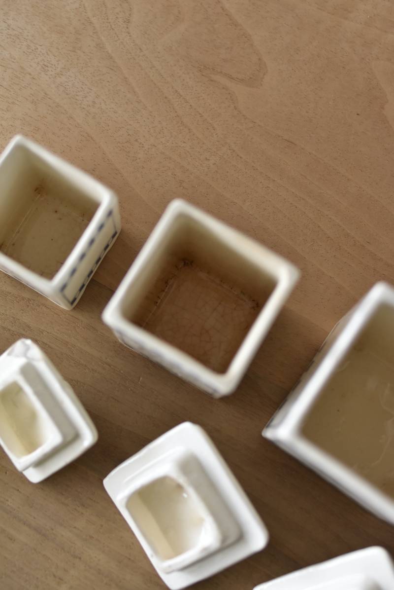 キャニスター6点セット.2 フランスヴィンテージ雑貨 テーブルウェア