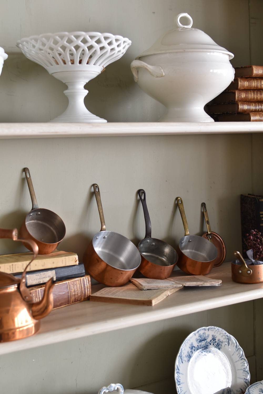 銅鍋5点セット.2 フランスアンティーク雑貨 コッパー フランスキッチン道具