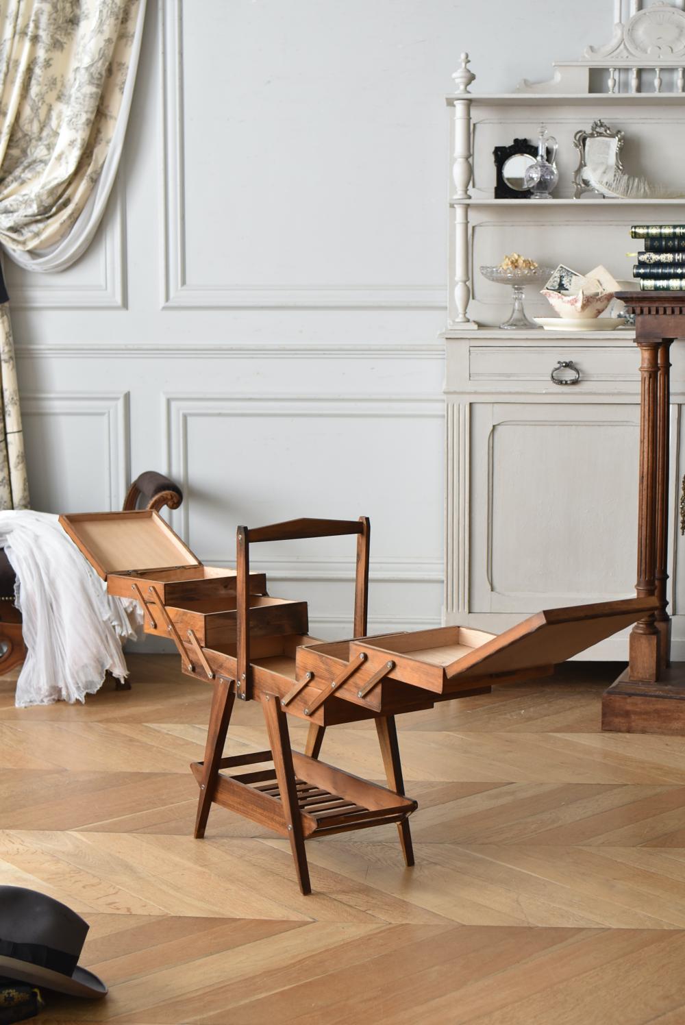 フランスアンティーク家具 ソーイングボックス.5 裁縫箱