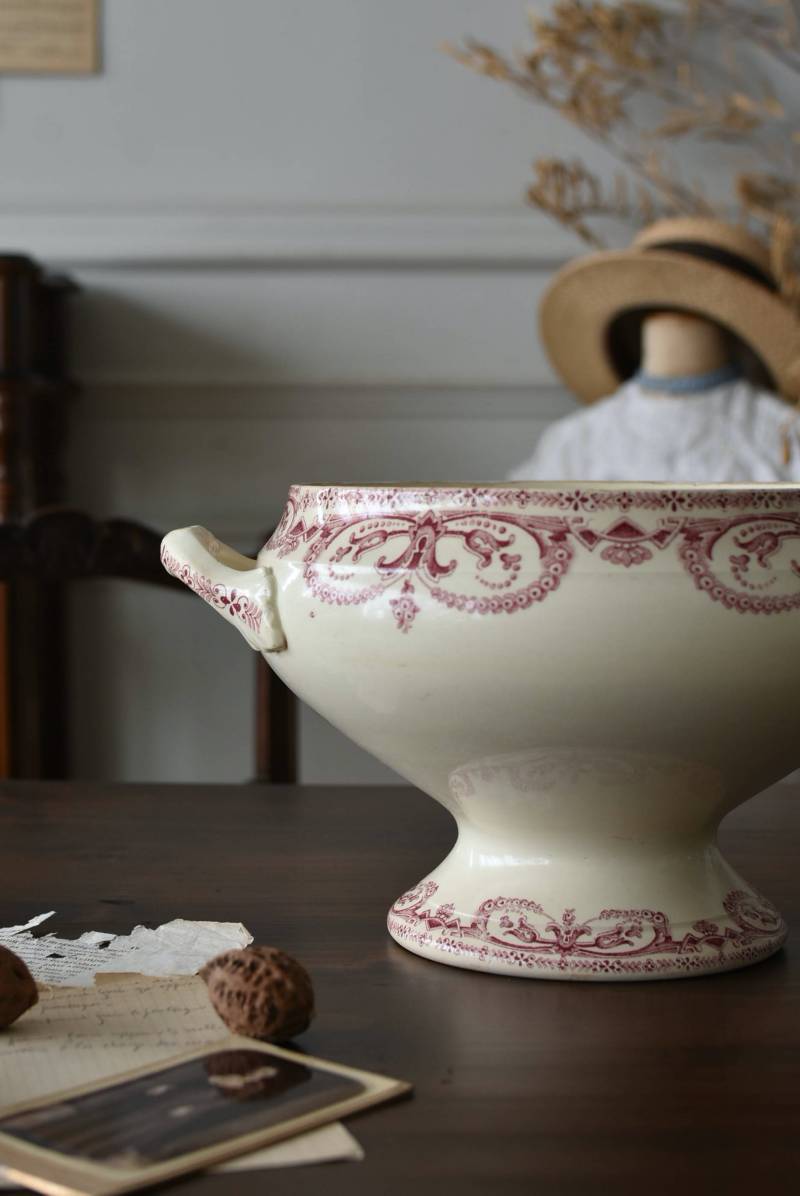 フランスアンティーク食器 スーピエール.GUIRLANDE St.amand