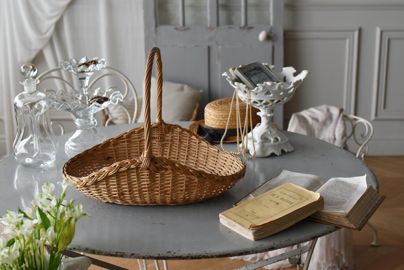 フランスアンティーク雑貨 フラワーバスケット.4 籠