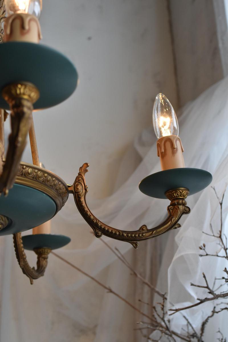 フランスアンティーク照明 5灯シャンデリア.10 フレンチシャンデリア