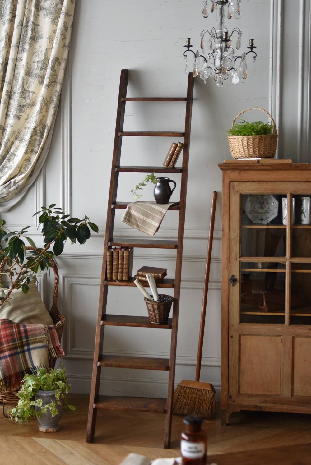 フランスアンティーク家具 アンティークラダー 梯子 ナチュラルインテリア